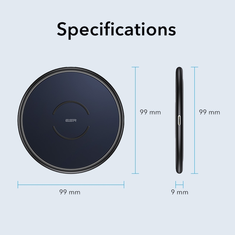 ESR 2C503 HaloLock Tidal Portable Magnetic Wireless Charger for iPhone 12 Series(Black) ESR 2C503 HaloLock Tidal Portable Magnetic Wireless Charger for iPhone 12 Series(Black)