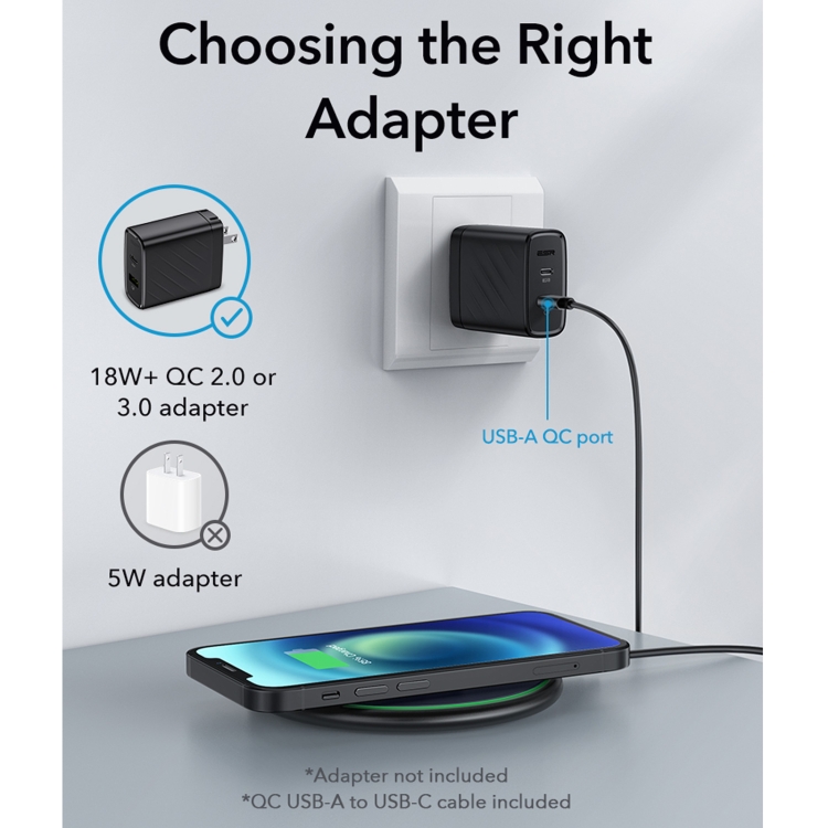 ESR 2C503 HaloLock Tidal Portable Magnetic Wireless Charger for iPhone 12 Series(Black) ESR 2C503 HaloLock Tidal Portable Magnetic Wireless Charger for iPhone 12 Series(Black)