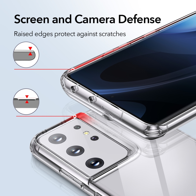 For Samsung Galaxy S21 Ultra 5G ESR Project Zero Serie Ultra-thin Shockproof Soft TPU Protective Case(Transparent) For Samsung Galaxy S21 Ultra 5G ESR Project Zero Serie Ultra-thin Shockproof Soft TPU Protective Case(Transparent)