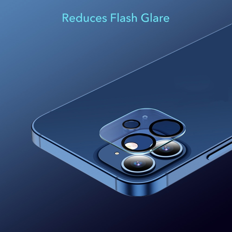 For iPhone 12 mini 2pcs ESR Premium Clear 9H Full Cover Tempered Glass Lens Camera Protector(Clear) For iPhone 12 mini 2pcs ESR Premium Clear 9H Full Cover Tempered Glass Lens Camera Protector(Clear)