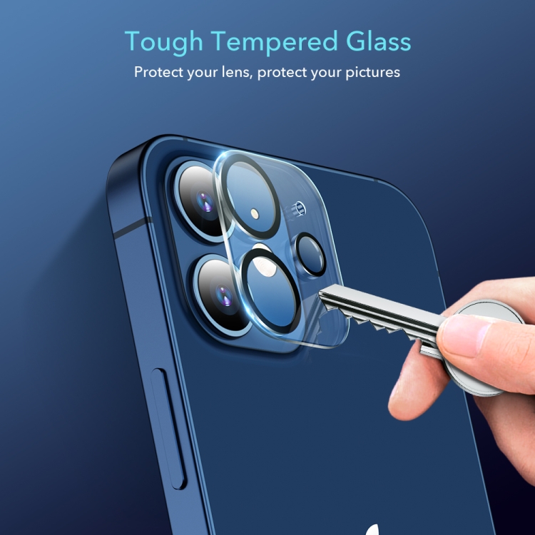 For iPhone 12 mini 2pcs ESR Premium Clear 9H Full Cover Tempered Glass Lens Camera Protector(Clear) For iPhone 12 mini 2pcs ESR Premium Clear 9H Full Cover Tempered Glass Lens Camera Protector(Clear)