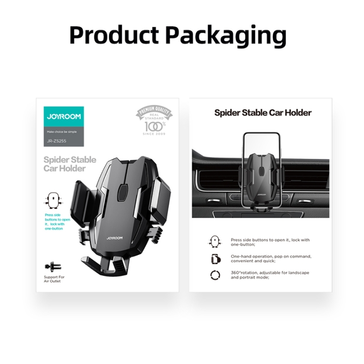 JOYROOM JR-ZS255 Spider Stable Car Holder,Specification: Air Outlet Version JOYROOM JR-ZS255 Spider Stable Car Holder,Specification: Air Outlet Version