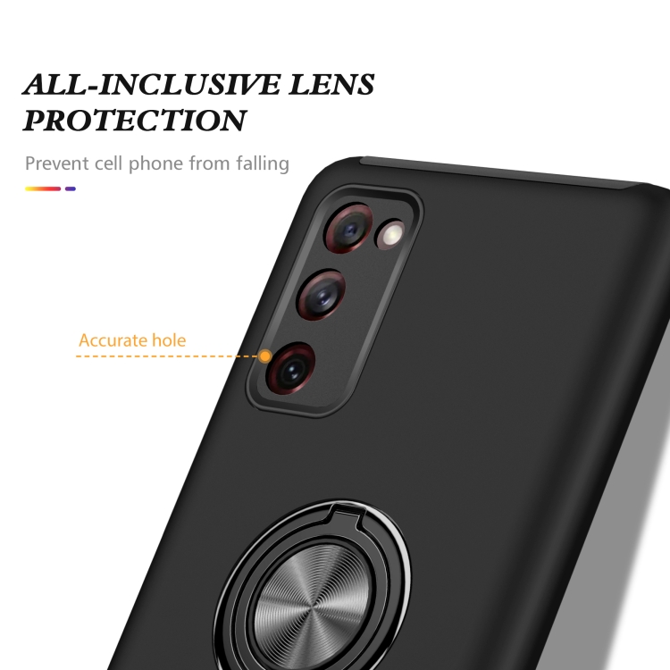 For Samsung Galaxy S20 FE PC + TPU Shockproof Magnetic Protective Case with Invisible Ring Holder(Black) For Samsung Galaxy S20 FE PC + TPU Shockproof Magnetic Protective Case with Invisible Ring Holder(Black)