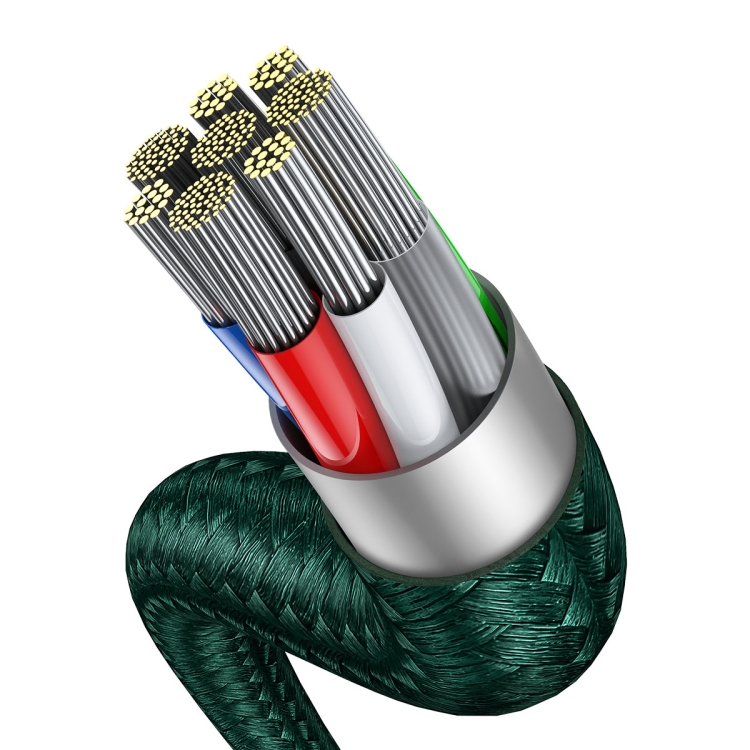 Baseus CA1T2-F06 Flash Series 100W 2 in 1 USB-C / Type-C to USB-C / Type-C + 8 Pin Ports Fast Charging Data Cable, Cable Length: 1.2m(Dark Green) Baseus CA1T2-F06 Flash Series 100W 2 in 1 USB-C / Type-C to USB-C / Type-C + 8 Pin Ports Fast Charging Data Cable, Cable Length: 1.2m(Dark Green)