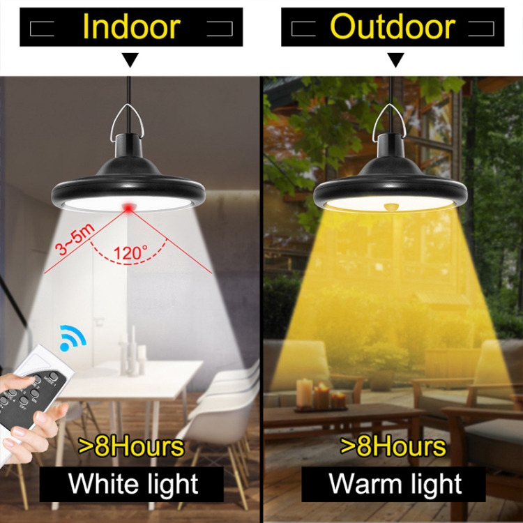 Inducción inteligente 2 en 1 112leds Luz solar interior y exterior Garaje  de jardín Lámpara LED