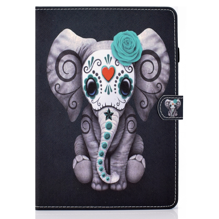 Painted Pattern TPU Horizontal Flip Leather Protective Case For iPad Pro 10.5 (2017)/Air (2019)(Rose Elephant) Painted Pattern TPU Horizontal Flip Leather Protective Case For iPad Pro 10.5 (2017)/Air (2019)(Rose Elephant)