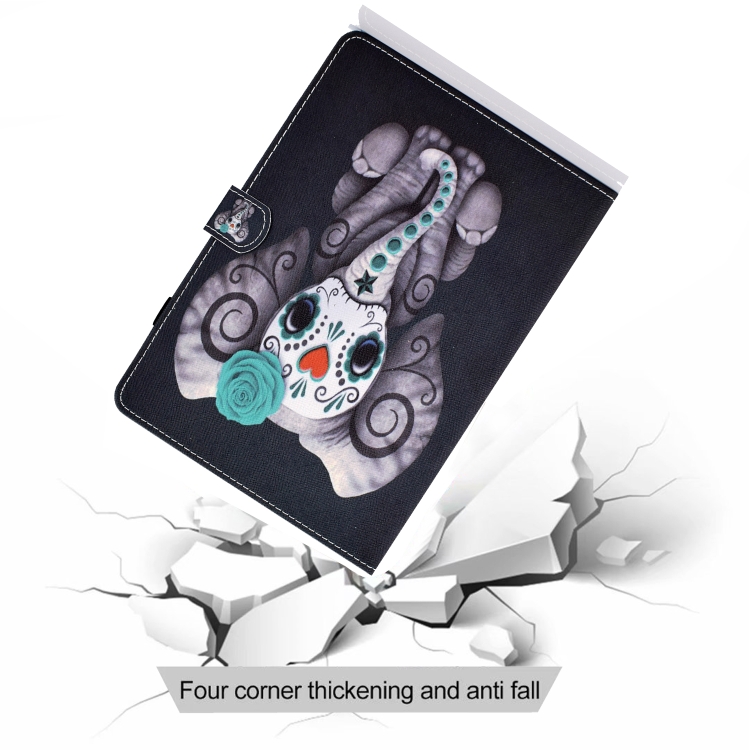 Painted Pattern TPU Horizontal Flip Leather Protective Case For iPad Pro 10.5 (2017)/Air (2019)(Rose Elephant) Painted Pattern TPU Horizontal Flip Leather Protective Case For iPad Pro 10.5 (2017)/Air (2019)(Rose Elephant)