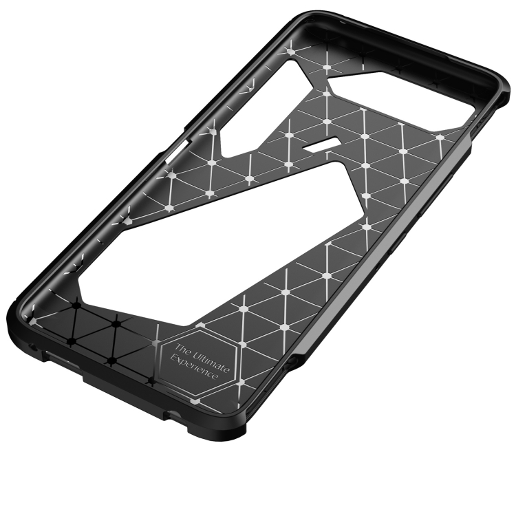 For Asus ROG Phone 5 Carbon Fiber Texture Shockproof TPU Case(Black) - 2