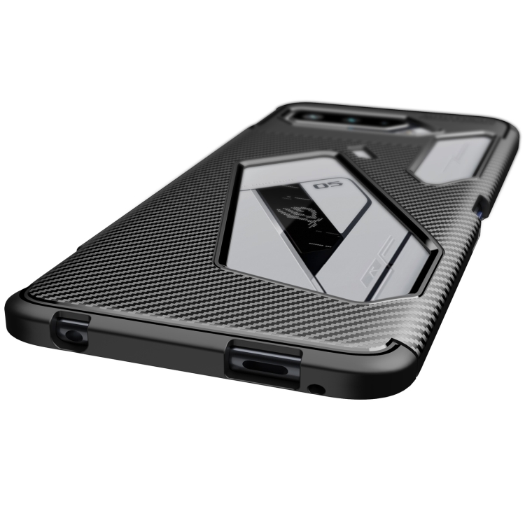 For Asus ROG Phone 5 Carbon Fiber Texture Shockproof TPU Case(Black) - 3