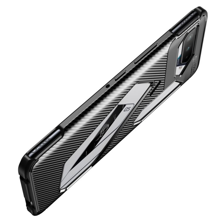 For Asus ROG Phone 5 Carbon Fiber Texture Shockproof TPU Case(Black) - 4