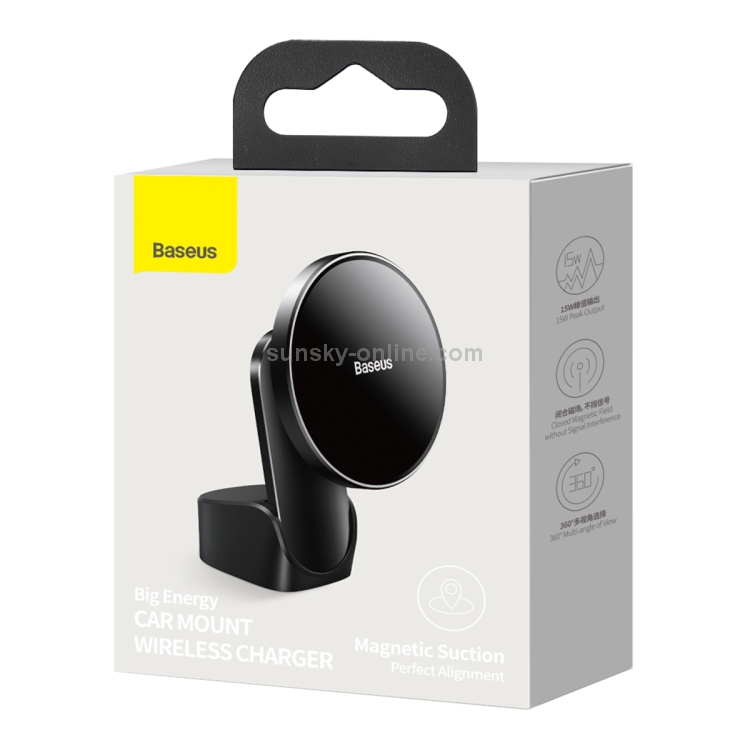 Baseus WXJN-01 Big Energy Car Mount Wireless Charger(For Dashboards and Air Outlets)(Cyan Black) Baseus WXJN-01 Big Energy Car Mount Wireless Charger(For Dashboards and Air Outlets)(Cyan Black)