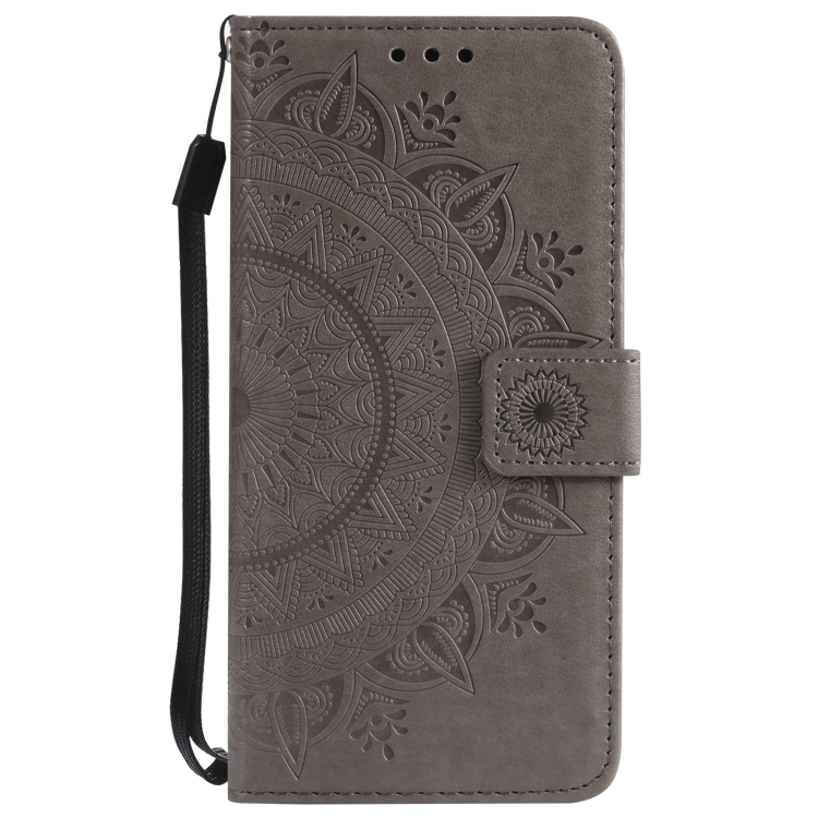 Totem Flower Embossed Horizontal Flip TPU + PU Leather Case with Holder & Card Slots & Wallet For iPhone 6(Grey) Totem Flower Embossed Horizontal Flip TPU + PU Leather Case with Holder & Card Slots & Wallet For iPhone 6(Grey)