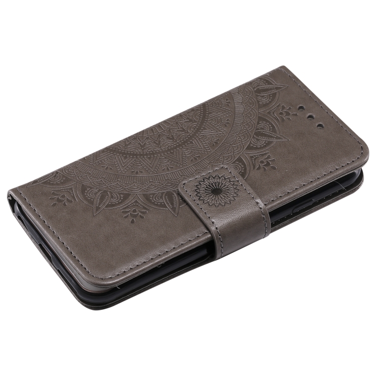 Totem Flower Embossed Horizontal Flip TPU + PU Leather Case with Holder & Card Slots & Wallet For iPhone 6(Grey) Totem Flower Embossed Horizontal Flip TPU + PU Leather Case with Holder & Card Slots & Wallet For iPhone 6(Grey)