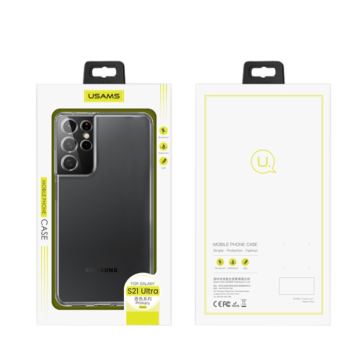 For Samsung Galaxy S21+ 5G USAMS US-BH739 Primary Series Shockproof Transparent TPU Protective Case For Samsung Galaxy S21+ 5G USAMS US-BH739 Primary Series Shockproof Transparent TPU Protective Case