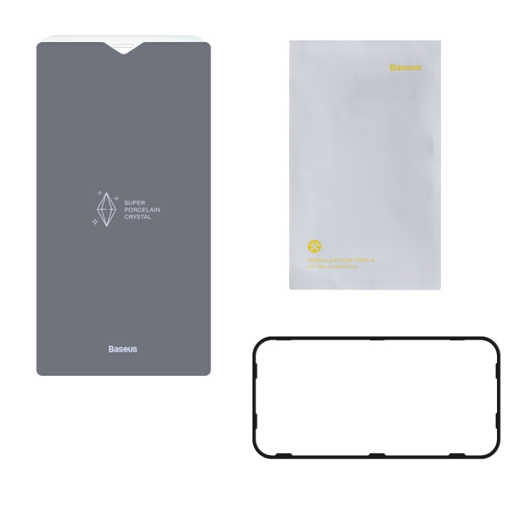 For iPhone 12 / 12 Pro 2pcs CW-YMS Baseus SGAPIPH61P-LI02 0.3mm Full-glass Super Porcelain Crystal Tempered Glass Film For iPhone 12 / 12 Pro 2pcs CW-YMS Baseus SGAPIPH61P-LI02 0.3mm Full-glass Super Porcelain Crystal Tempered Glass Film