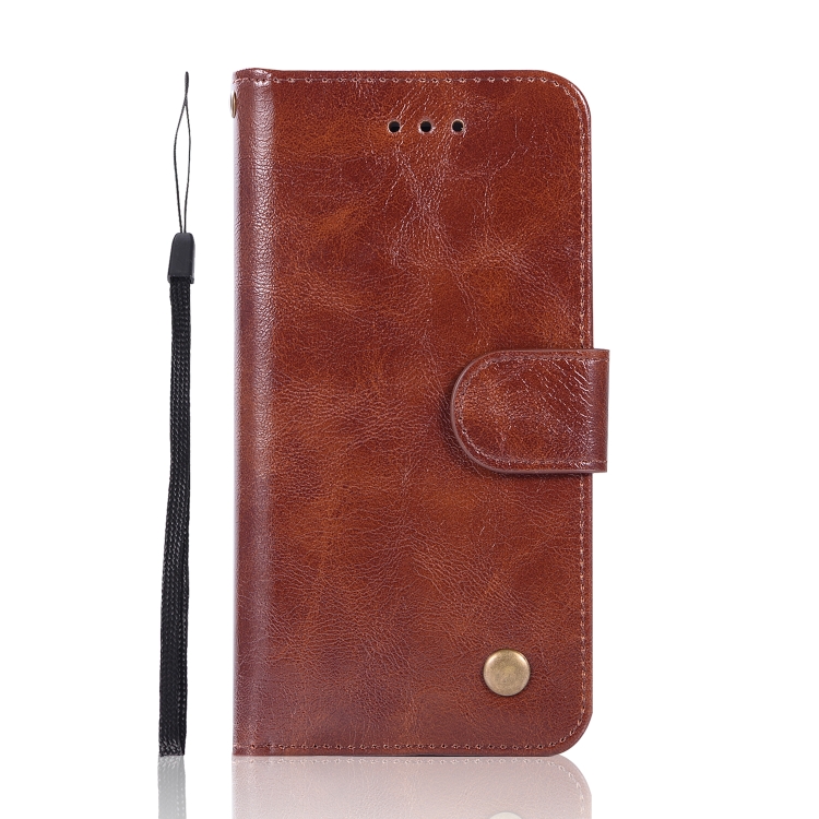 For iPhone 7 / 8 Retro Copper Buckle Crazy Horse Horizontal Flip PU Leather Case with Holder & Card Slots & Wallet & Lanyard(Brown) For iPhone 7 / 8 Retro Copper Buckle Crazy Horse Horizontal Flip PU Leather Case with Holder & Card Slots & Wallet & Lanyard(Brown)