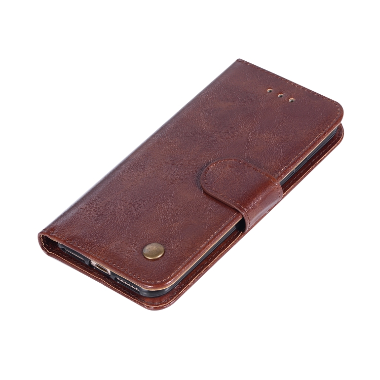 For iPhone 7 / 8 Retro Copper Buckle Crazy Horse Horizontal Flip PU Leather Case with Holder & Card Slots & Wallet & Lanyard(Brown) For iPhone 7 / 8 Retro Copper Buckle Crazy Horse Horizontal Flip PU Leather Case with Holder & Card Slots & Wallet & Lanyard(Brown)