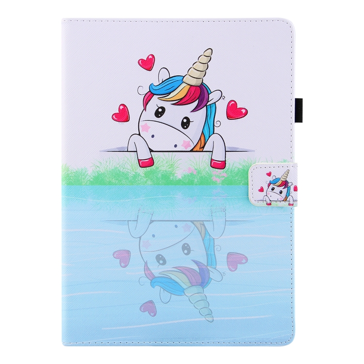 Colored Drawing Horizontal Flip PU Leather Case with Holder & Card Slots & Wallet & Sleep / Wake-up Function For iPad 9.7 (2018) / iPad 9.7 (2017)(Loving Unicorn) Colored Drawing Horizontal Flip PU Leather Case with Holder & Card Slots & Wallet & Sleep / Wake-up Function For iPad 9.7 (2018) / iPad 9.7 (2017)(Loving Unicorn)