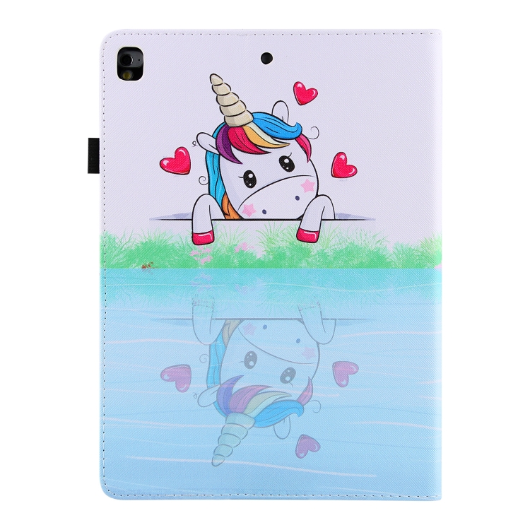 Colored Drawing Horizontal Flip PU Leather Case with Holder & Card Slots & Wallet & Sleep / Wake-up Function For iPad 9.7 (2018) / iPad 9.7 (2017)(Loving Unicorn) Colored Drawing Horizontal Flip PU Leather Case with Holder & Card Slots & Wallet & Sleep / Wake-up Function For iPad 9.7 (2018) / iPad 9.7 (2017)(Loving Unicorn)