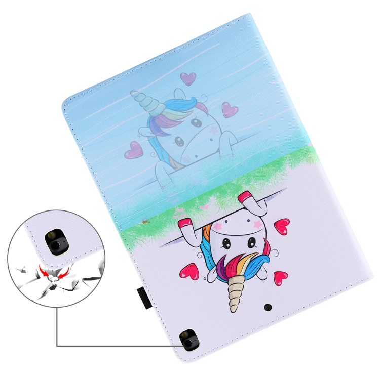 Colored Drawing Horizontal Flip PU Leather Case with Holder & Card Slots & Wallet & Sleep / Wake-up Function For iPad 9.7 (2018) / iPad 9.7 (2017)(Loving Unicorn) Colored Drawing Horizontal Flip PU Leather Case with Holder & Card Slots & Wallet & Sleep / Wake-up Function For iPad 9.7 (2018) / iPad 9.7 (2017)(Loving Unicorn)