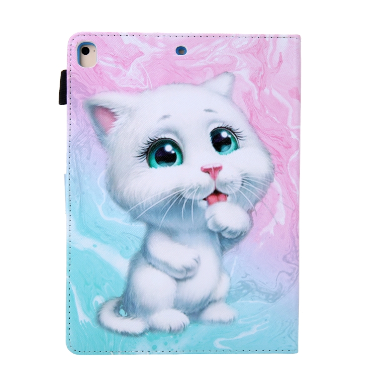For iPad 9.7 Coloured Drawing Pattern Horizontal Flip Leather Case with Holder & Card Slot(Cat) For iPad 9.7 Coloured Drawing Pattern Horizontal Flip Leather Case with Holder & Card Slot(Cat)