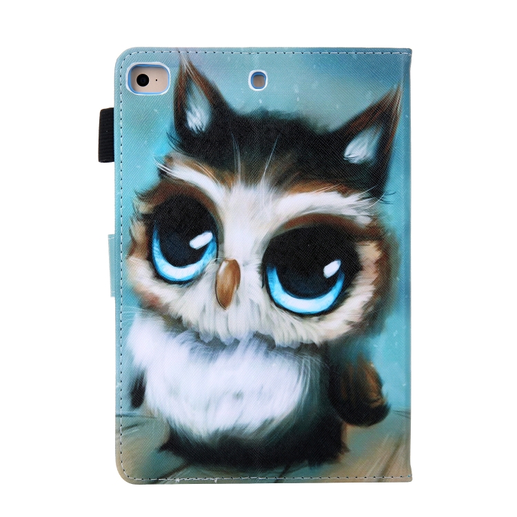 For iPad Mini 1 / 2 / 3 / 4 / 5 Coloured Drawing Pattern Horizontal Flip Leather Case with Holder & Card Slot(Owl) For iPad Mini 1 / 2 / 3 / 4 / 5 Coloured Drawing Pattern Horizontal Flip Leather Case with Holder & Card Slot(Owl)