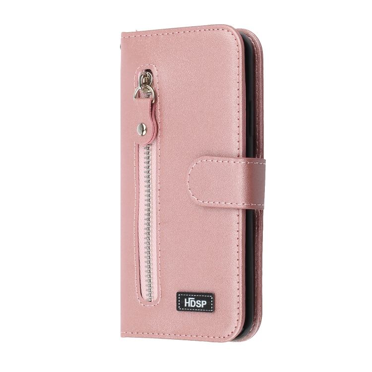 For iPhone 11 Pro Zipper Horizontal Flip Leather Case with Wallet & Holder & Card Slots(Rose Gold) For iPhone 11 Pro Zipper Horizontal Flip Leather Case with Wallet & Holder & Card Slots(Rose Gold)