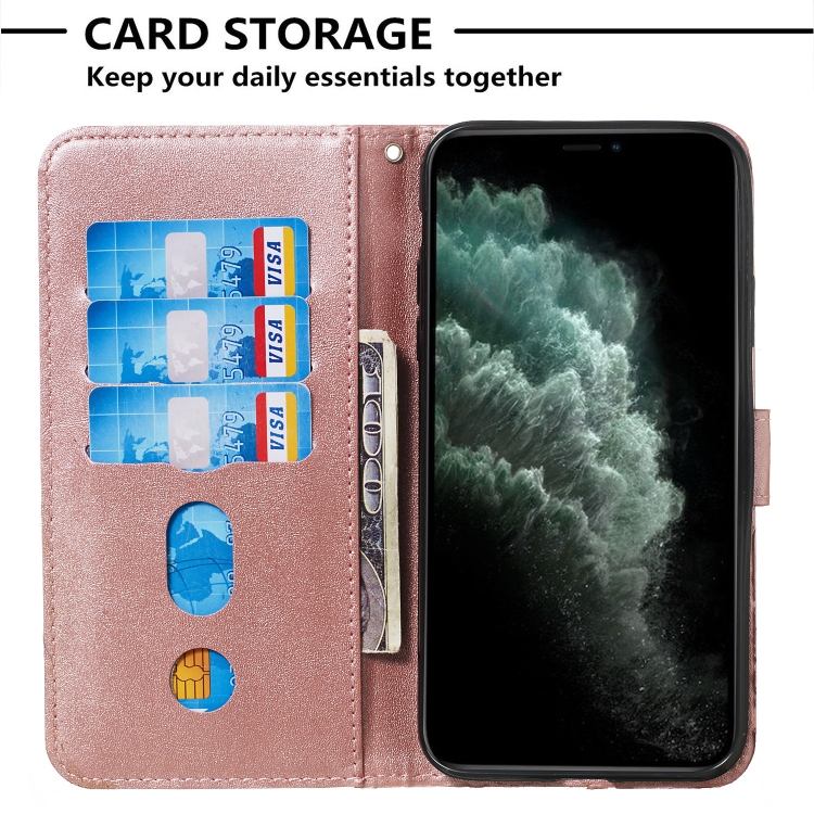 For iPhone 11 Pro Zipper Horizontal Flip Leather Case with Wallet & Holder & Card Slots(Rose Gold) For iPhone 11 Pro Zipper Horizontal Flip Leather Case with Wallet & Holder & Card Slots(Rose Gold)