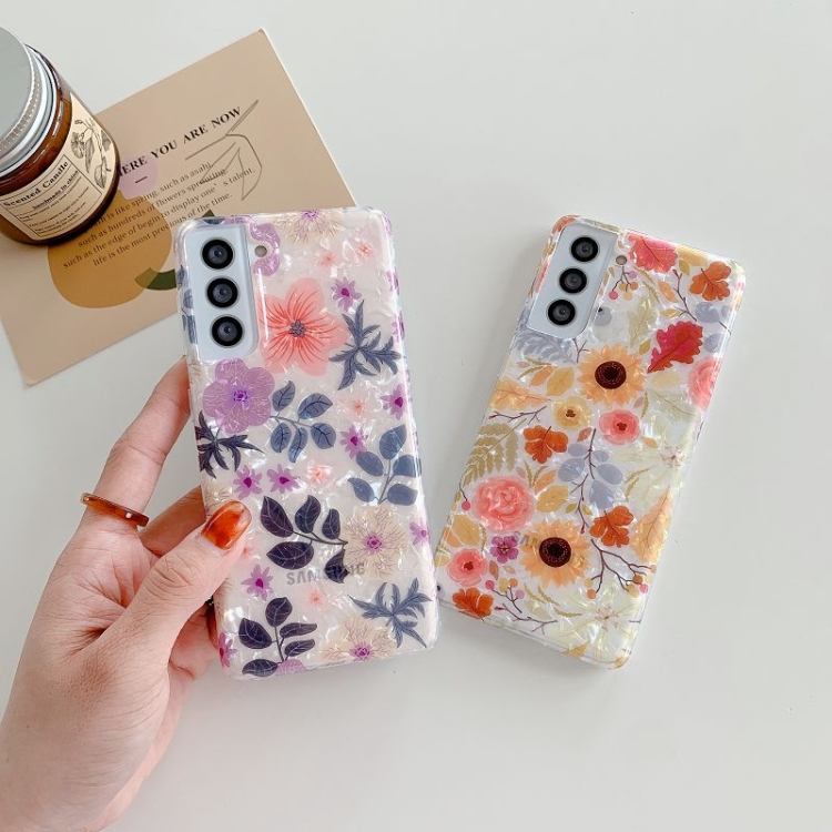 For Samsung Galaxy S21 Ultra 5G Painted Pattern TPU Protective Case(small Red Flower) For Samsung Galaxy S21 Ultra 5G Painted Pattern TPU Protective Case(small Red Flower)