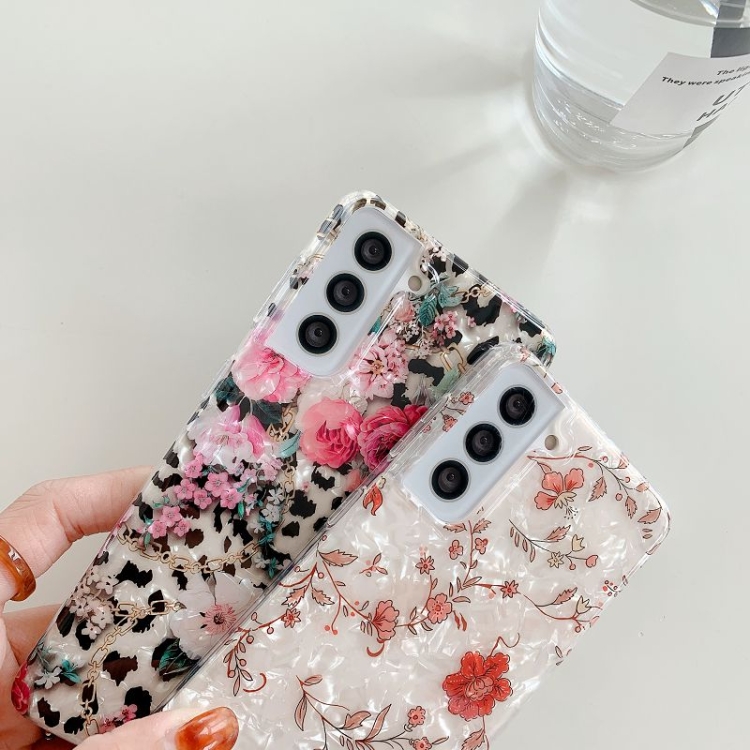 For Samsung Galaxy S21 Ultra 5G Painted Pattern TPU Protective Case(small Red Flower) For Samsung Galaxy S21 Ultra 5G Painted Pattern TPU Protective Case(small Red Flower)