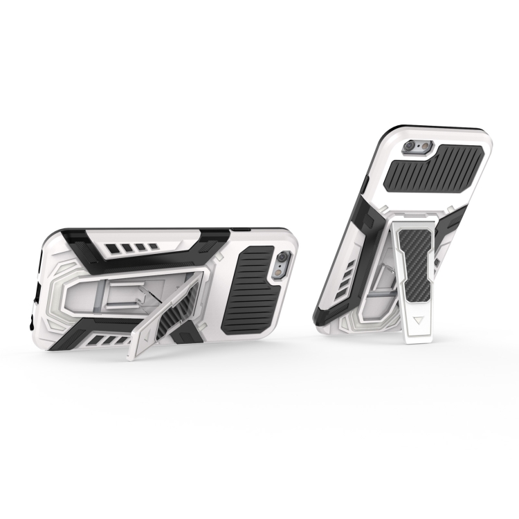 War Chariot Series Armor All-inclusive Shockproof PC + TPU Protective Case with Invisible Holder For iPhone 6(White) War Chariot Series Armor All-inclusive Shockproof PC + TPU Protective Case with Invisible Holder For iPhone 6(White)