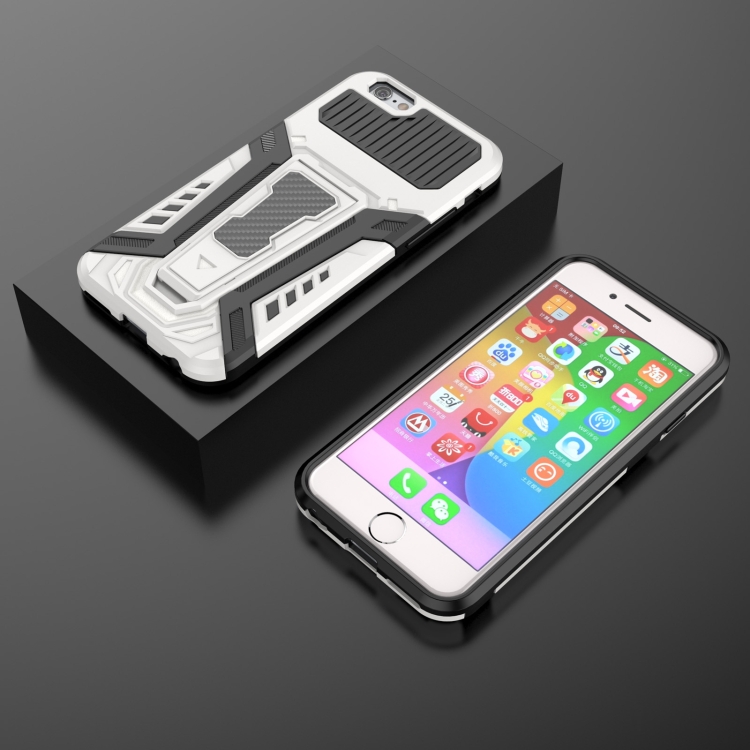 War Chariot Series Armor All-inclusive Shockproof PC + TPU Protective Case with Invisible Holder For iPhone 6(White) War Chariot Series Armor All-inclusive Shockproof PC + TPU Protective Case with Invisible Holder For iPhone 6(White)