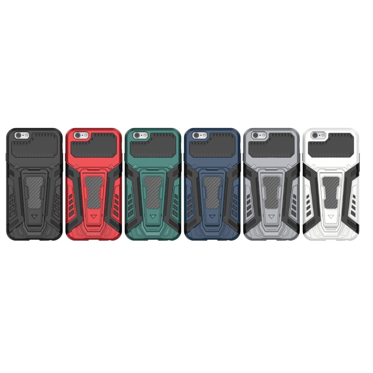 War Chariot Series Armor All-inclusive Shockproof PC + TPU Protective Case with Invisible Holder For iPhone 6(White) War Chariot Series Armor All-inclusive Shockproof PC + TPU Protective Case with Invisible Holder For iPhone 6(White)