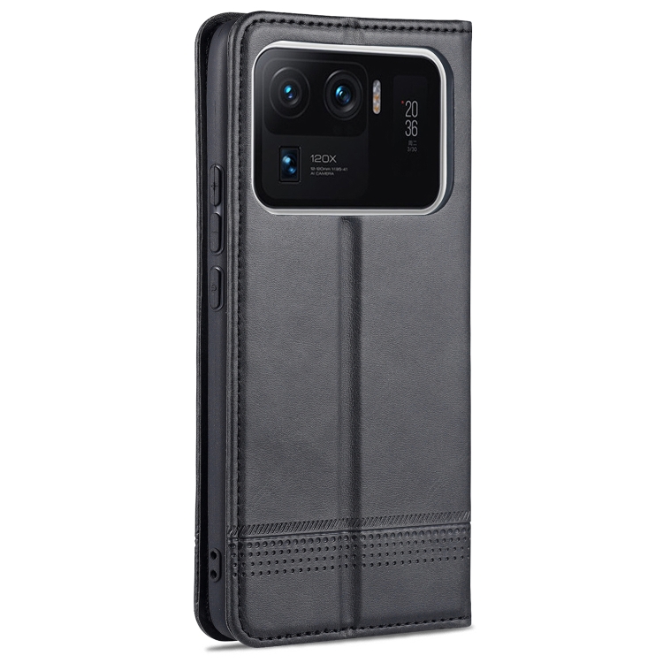 For Xiaomi Mi 11 Ultra AZNS Magnetic Calf Texture Horizontal Flip
