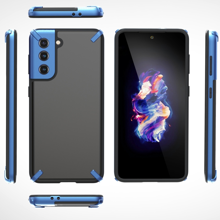 For Samsung Galaxy S21+ 5G GKK X-Four PC+TPU Silicone Shockproof Protective Case(Blue) For Samsung Galaxy S21+ 5G GKK X-Four PC+TPU Silicone Shockproof Protective Case(Blue)