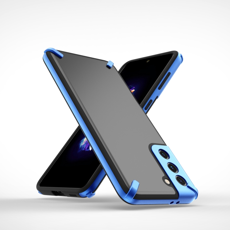 For Samsung Galaxy S21+ 5G GKK X-Four PC+TPU Silicone Shockproof Protective Case(Blue) For Samsung Galaxy S21+ 5G GKK X-Four PC+TPU Silicone Shockproof Protective Case(Blue)