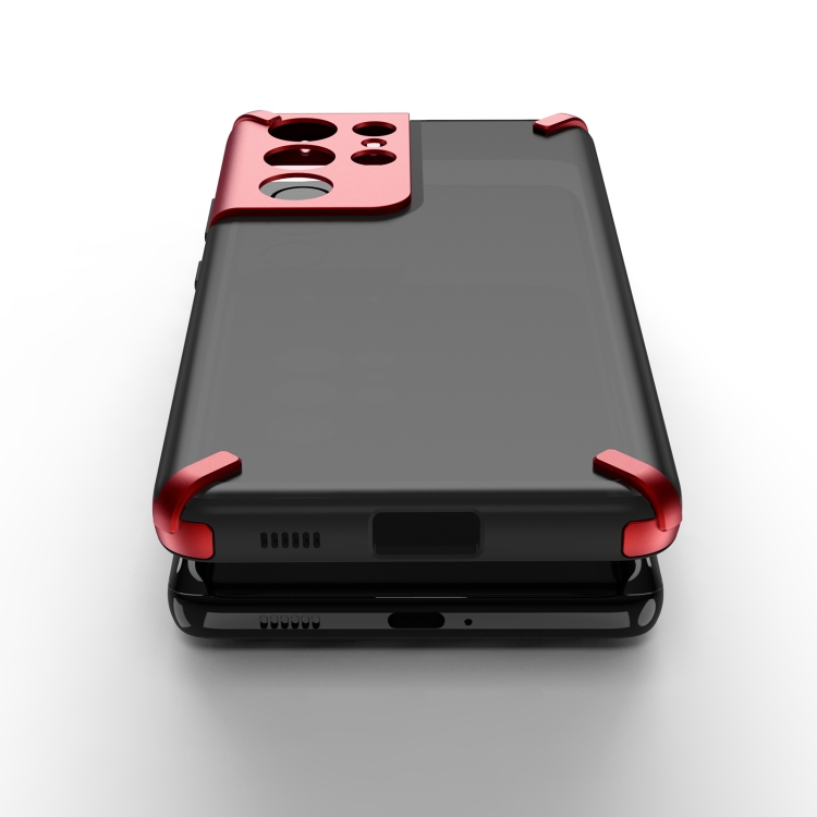 For Samsung Galaxy S21 Ultra 5G GKK X-Four PC+TPU Silicone Shockproof Protective Case(Red) For Samsung Galaxy S21 Ultra 5G GKK X-Four PC+TPU Silicone Shockproof Protective Case(Red)