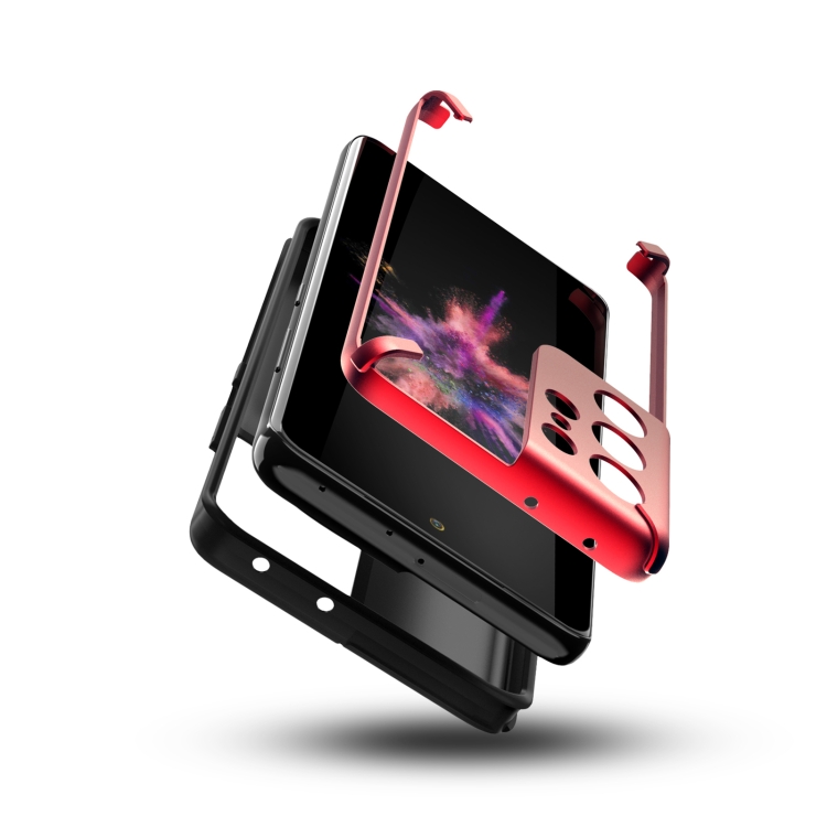 For Samsung Galaxy S21 Ultra 5G GKK X-Four PC+TPU Silicone Shockproof Protective Case(Red) For Samsung Galaxy S21 Ultra 5G GKK X-Four PC+TPU Silicone Shockproof Protective Case(Red)