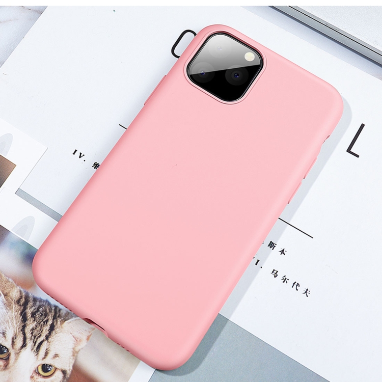 For iPhone 11 CAFELE Skin-friendly Series Liquid Silicone Full Coverage Anti-fall Phone Protective Case(Pink) For iPhone 11 CAFELE Skin-friendly Series Liquid Silicone Full Coverage Anti-fall Phone Protective Case(Pink)
