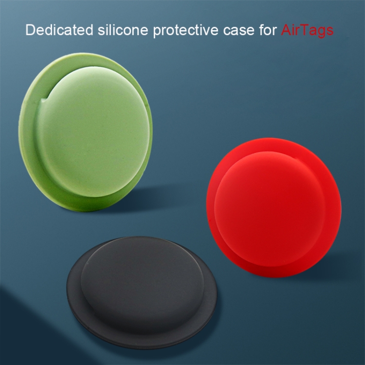 Protection Cover Sleeve Anti-scratch Anti-lost Silicone Protective Case For AirTag(Black) Protection Cover Sleeve Anti-scratch Anti-lost Silicone Protective Case For AirTag(Black)