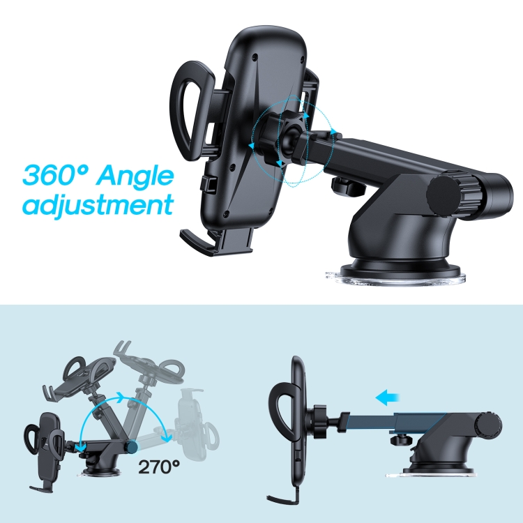JOYROOM JR-ZS258 360-degree Rotating Stretching Mechanical Dashboard Car Holder for 4.7-6.9 inch Mobile Phones JOYROOM JR-ZS258 360-degree Rotating Stretching Mechanical Dashboard Car Holder for 4.7-6.9 inch Mobile Phones