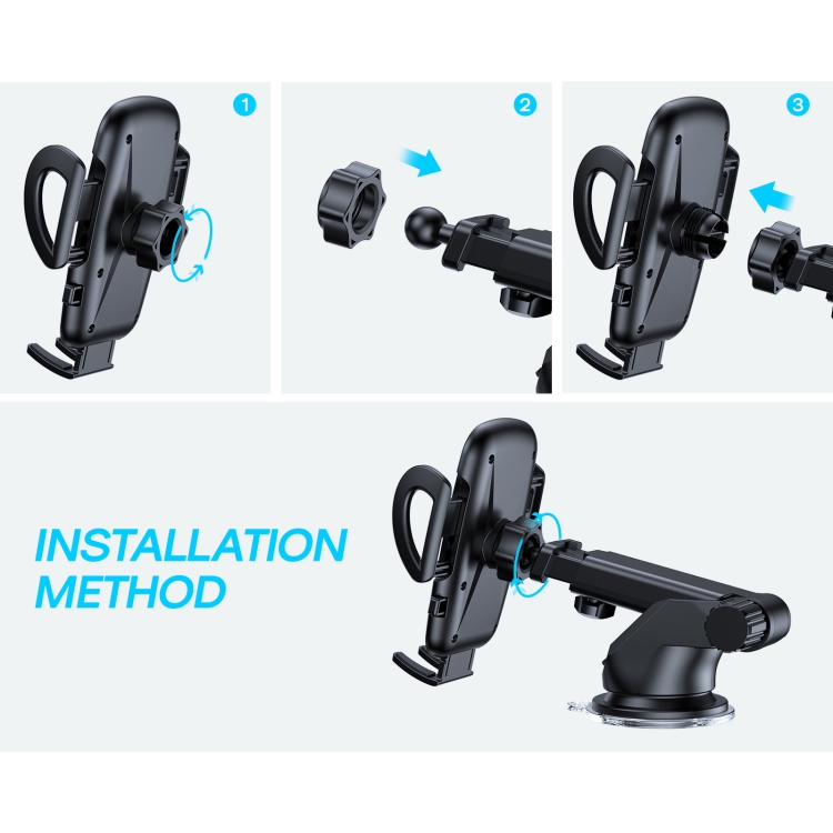 JOYROOM JR-ZS258 360-degree Rotating Stretching Mechanical Dashboard Car Holder for 4.7-6.9 inch Mobile Phones JOYROOM JR-ZS258 360-degree Rotating Stretching Mechanical Dashboard Car Holder for 4.7-6.9 inch Mobile Phones