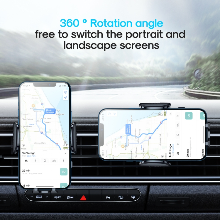 JOYROOM JR-ZS259 360-degree Rotating Stretching Mechanical Car Air Vent Holder for 4.7-6.9 inch Mobile Phones JOYROOM JR-ZS259 360-degree Rotating Stretching Mechanical Car Air Vent Holder for 4.7-6.9 inch Mobile Phones