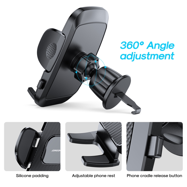 JOYROOM JR-ZS259 360-degree Rotating Stretching Mechanical Car Air Vent Holder for 4.7-6.9 inch Mobile Phones JOYROOM JR-ZS259 360-degree Rotating Stretching Mechanical Car Air Vent Holder for 4.7-6.9 inch Mobile Phones