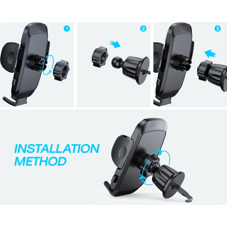 JOYROOM JR-ZS259 360-degree Rotating Stretching Mechanical Car Air Vent Holder for 4.7-6.9 inch Mobile Phones JOYROOM JR-ZS259 360-degree Rotating Stretching Mechanical Car Air Vent Holder for 4.7-6.9 inch Mobile Phones