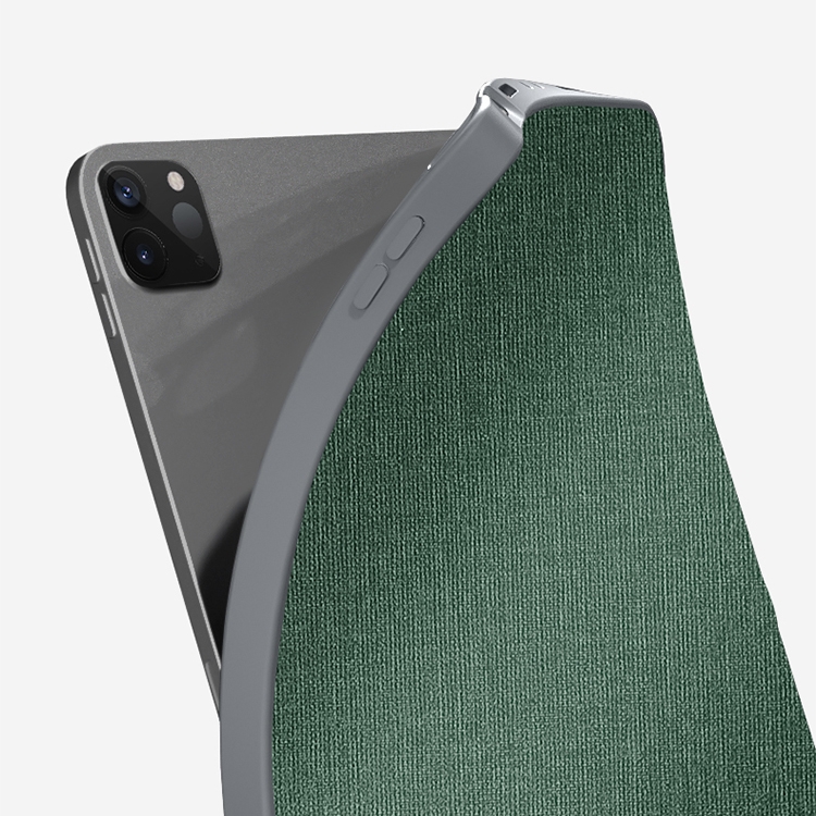 For iPad Pro 12.9 2022 / 2021 / 2020 Mutural Multi-fold Smart Leather Tablet Case(Dark Green) For iPad Pro 12.9 2022 / 2021 / 2020 Mutural Multi-fold Smart Leather Tablet Case(Dark Green)