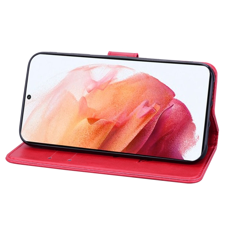 For Samsung Galaxy S21 5G Rose Embossed Horizontal Flip PU Leather Case with Holder & Card Slots & Wallet(Red) For Samsung Galaxy S21 5G Rose Embossed Horizontal Flip PU Leather Case with Holder & Card Slots & Wallet(Red)