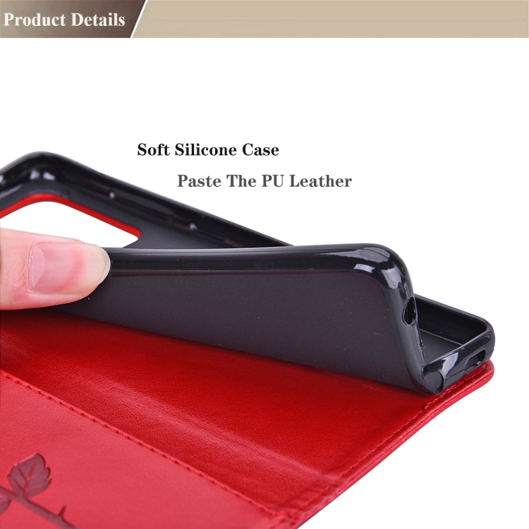 For Samsung Galaxy S21 5G Rose Embossed Horizontal Flip PU Leather Case with Holder & Card Slots & Wallet(Red) For Samsung Galaxy S21 5G Rose Embossed Horizontal Flip PU Leather Case with Holder & Card Slots & Wallet(Red)