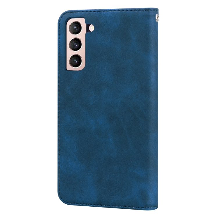 For Samsung Galaxy S21+ 5G Frosted Business Magnetic Horizontal Flip PU Leather Case with Holder & Card Slot & Lanyard(Blue) For Samsung Galaxy S21+ 5G Frosted Business Magnetic Horizontal Flip PU Leather Case with Holder & Card Slot & Lanyard(Blue)