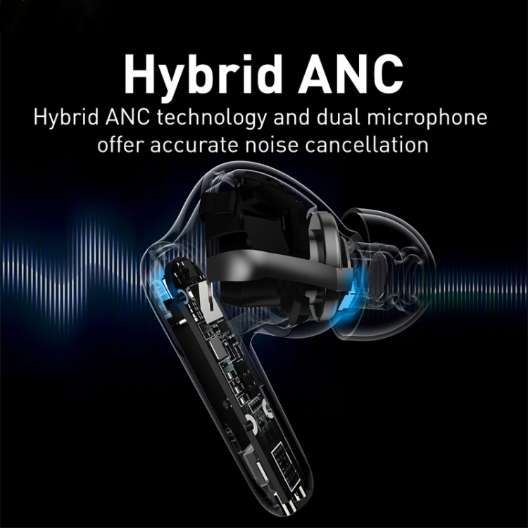 Baseus SIMU S2 ANC True Wireless Earphones with Charging Case(Grey) Baseus SIMU S2 ANC True Wireless Earphones with Charging Case(Grey)
